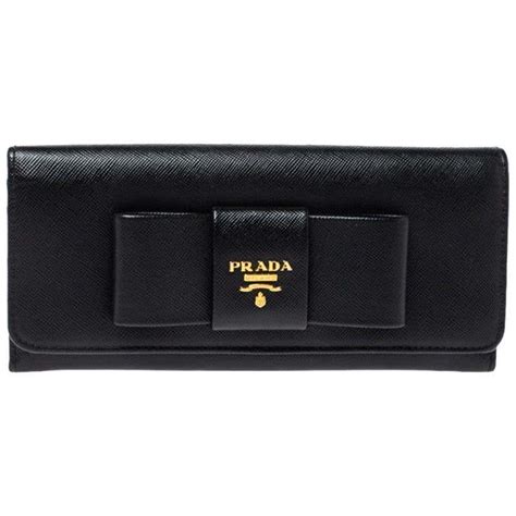 black prada wallet with bow|prada wallet outlet.